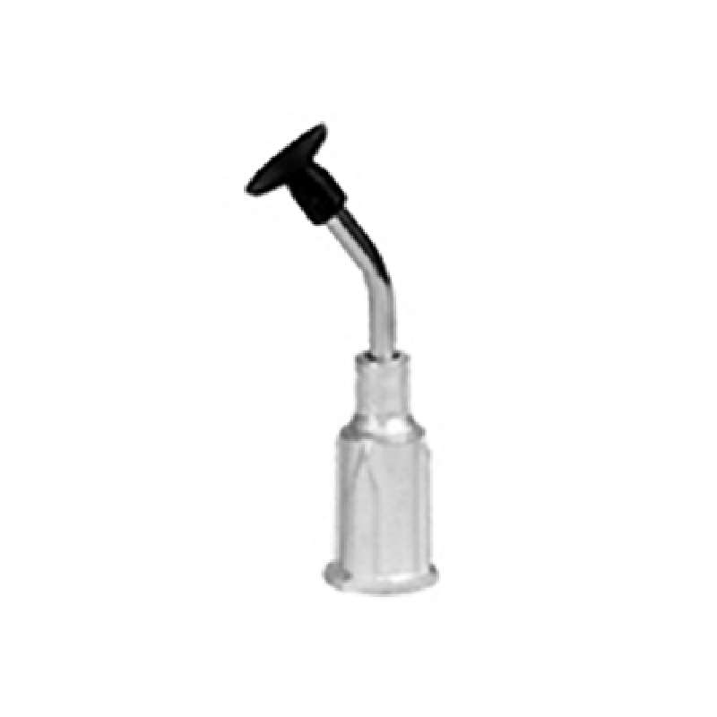 ESD-Safe Bent Metal Probe with a 1/4" Dissipative Vacuum Cup, 1/2" Long